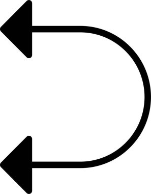  Beyaz arkaplanda sol simge ve vektör illüstrasyonu