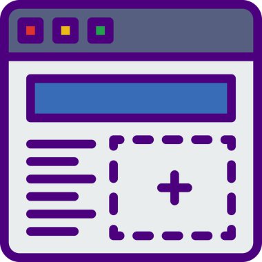 Yeni Paragraf simgesi vektör illüstrasyonu ekle 