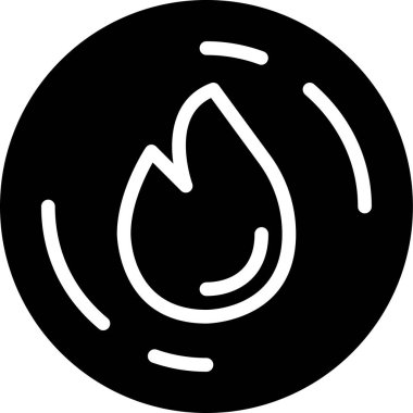 ateş ağı simgesi, vektör illüstrasyonu  