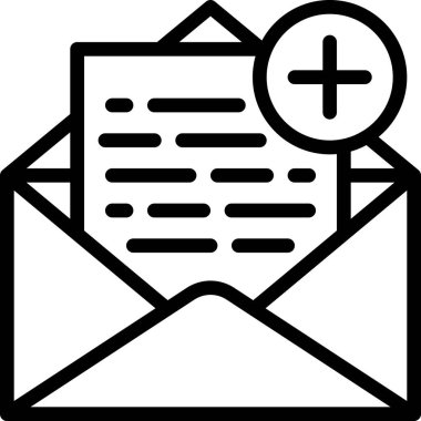 e- posta mektup simgesi. vektör illüstrasyonu 