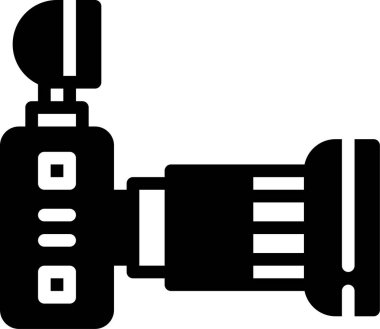 kamera lensi simgesi, vektör illüstrasyonu 