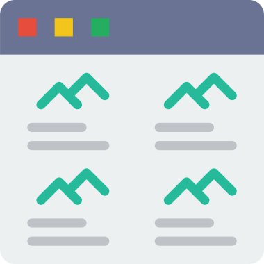Grafik. Web simgesi basit illüstrasyon
