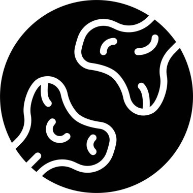 Gezegen. Web simgesi vektör illüstrasyonu