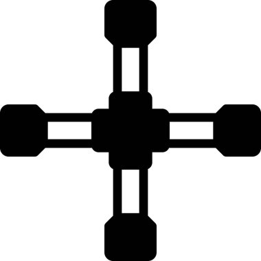 Beyaz arkaplanda anahtar vektör çizgisi simgesi