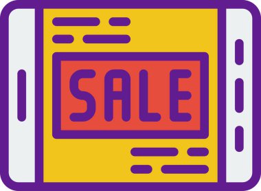 Cep telefonu. Web simgesi basit illüstrasyon