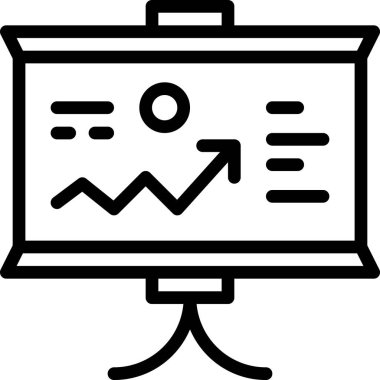 iş grafiği vektör simgesi 