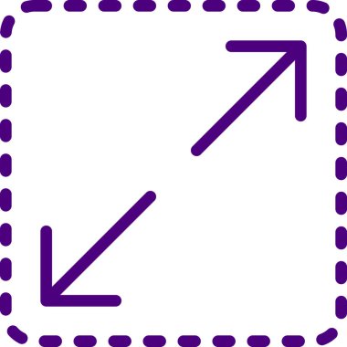 Genişlet. Web simgesi basit illüstrasyon