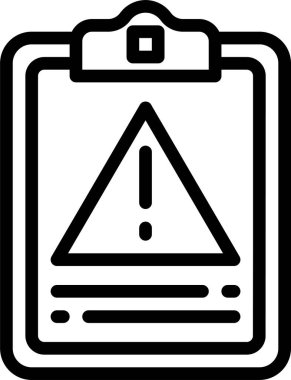 uyarı işareti simgesi, vektör illüstrasyonu