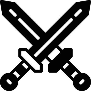 Kılıç. Web simgesi basit illüstrasyon