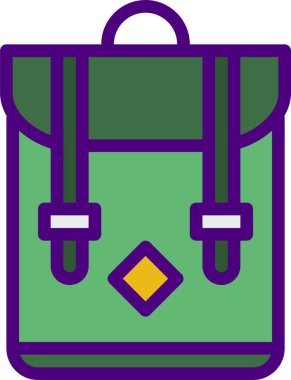 okul sırt çantası vektör illüstrasyonuName