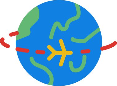 Dünya vektör illüstrasyonunda