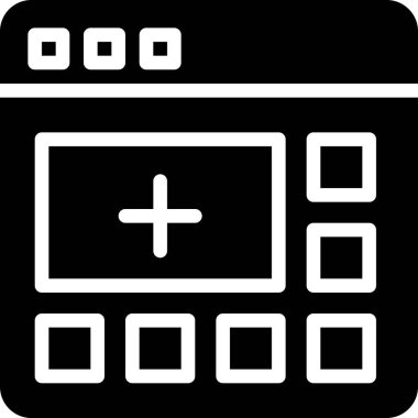 Parça simgesi, vektör illüstrasyonu ekle 