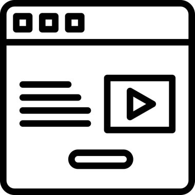 çokluortam simgesi çizimi