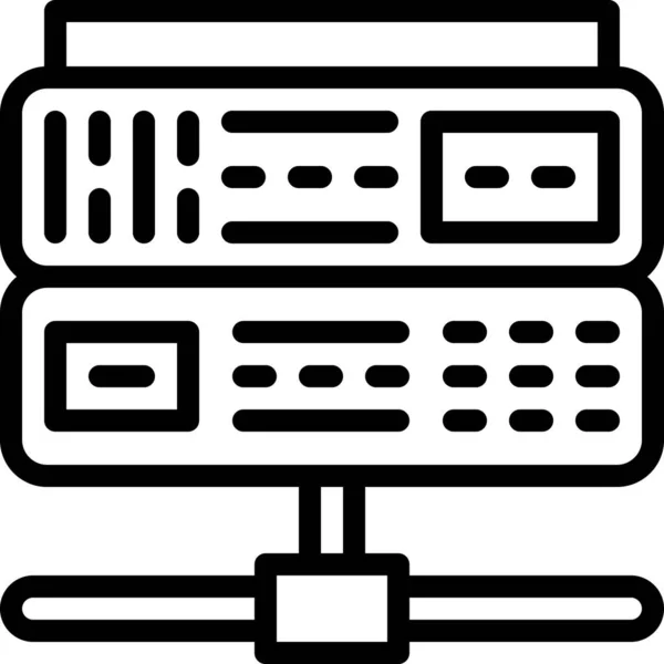 Router Connection Flaches Vektorsymbol — Stockvektor