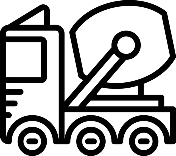 Truck Icon Vector Illustration White Background — Stock Vector