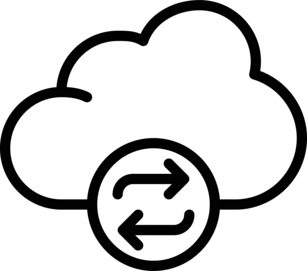 Wolkensymbol Vektorillustration — Stockvektor