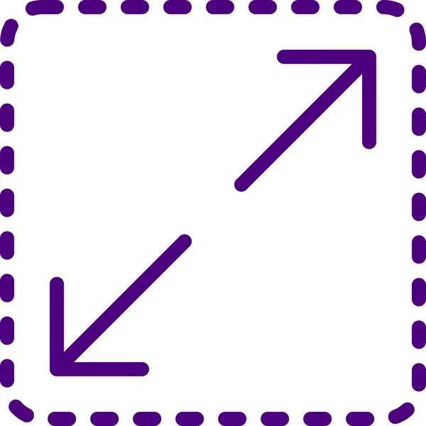 Erweitern Web Symbol Einfache Illustration — Stockvektor