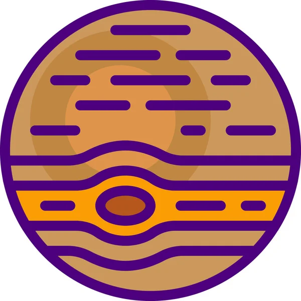 Jupiter Web Icon Vektor Illustration — Stockvektor