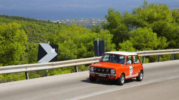 Ritsona Greece Сентября 2020 Классический Британский Автомобиль Austin Mini Clubman — стоковое фото