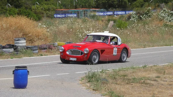 Athens June 2018 Classic English Car Austin Healey 3000 Mki — Stock Photo, Image