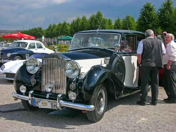 Schwetzingen Allemagne 1Er Septembre 2007 Voiture Classique Rolls Royce Silver — Photo