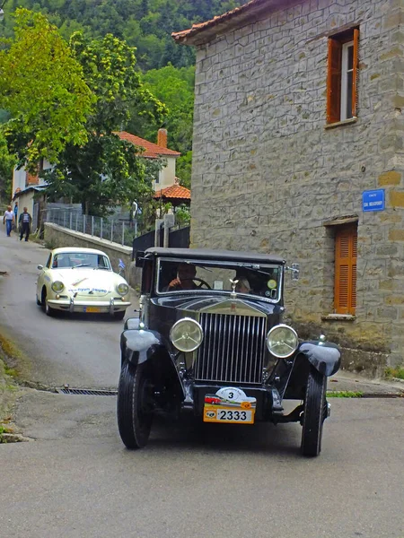 Evrytania Greece September 2014 Classic Car Rolls Royce Made England — Stock Photo, Image