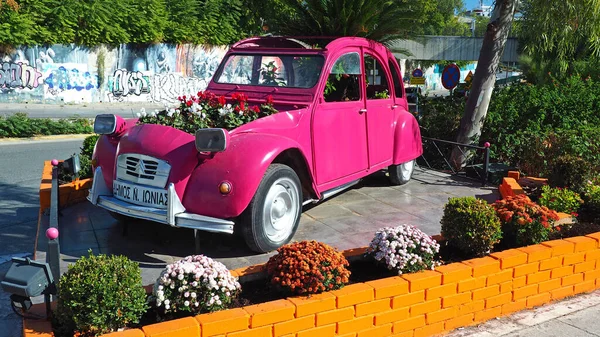 Ionien Athen Griechenland Oktober 2020 Altes Französisches Auto Citroen 2Cv — Stockfoto