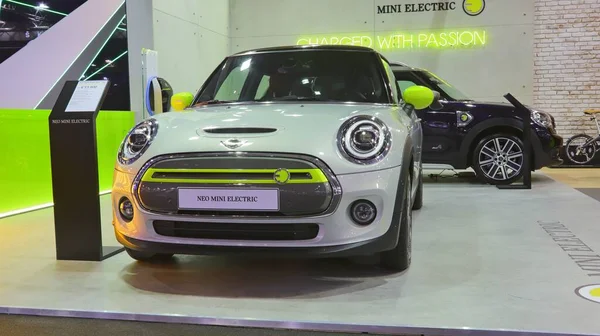 Atenas Grecia Noviembre 2019 Nuevo Coche Mini Electric Expuesto Atenas — Foto de Stock