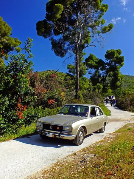 Spetses Griechenland April 2017 Oldtimer Peugeot 504 Hergestellt 1979 Frankreich — Stockfoto