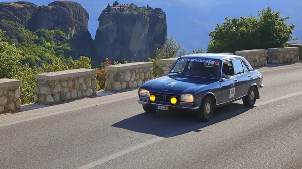 Meteora Greece September 2019 Classic French Car Peugeot 504 1977 — Stock Photo, Image