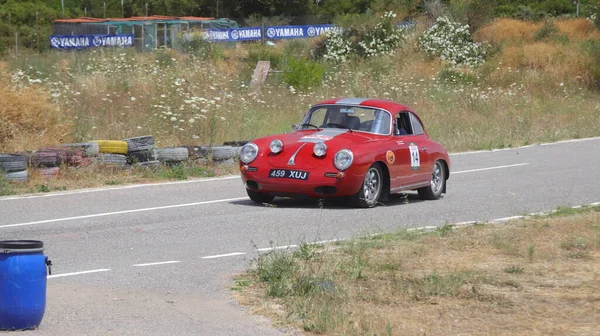 Athènes Juin 2018 Voiture Allemande Classique Porsche 356 1962 Lors — Photo