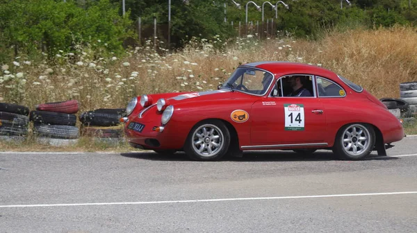 Athens Czerwca 2018 Klasyczny Niemiecki Samochód Porsche 356 1962 Roku — Zdjęcie stockowe