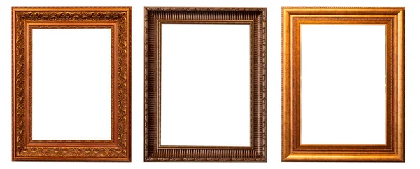 Frames Foto Stokbrood Geïsoleerd Witte Achtergrond Set — Stockfoto