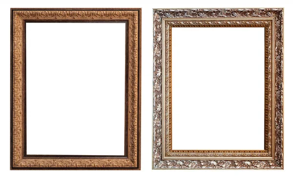 Frames Foto Stokbrood Geïsoleerd Witte Achtergrond Set — Stockfoto