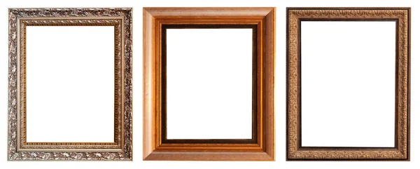 Frames Foto Stokbrood Geïsoleerd Witte Achtergrond Set — Stockfoto