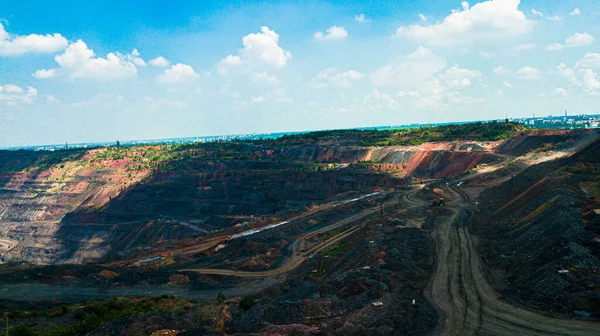 Iron ore quarry open pit mining of iron ore is huge.