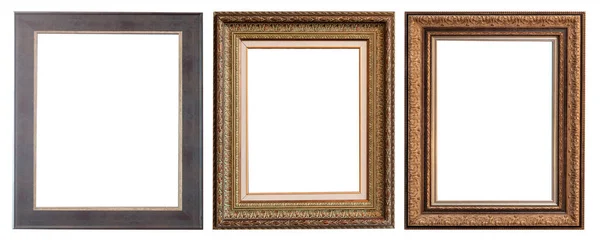 Frames Foto Stokbrood Geïsoleerd Witte Achtergrond Set — Stockfoto