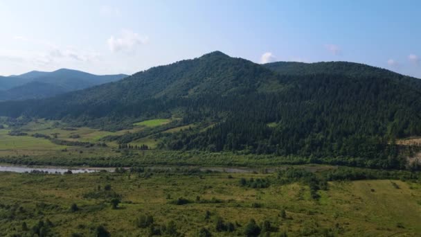 Inematische Luftaufnahme Der Endlosen Berge Und Wälder Südsloweniens Drohne Fliegt — Stockvideo