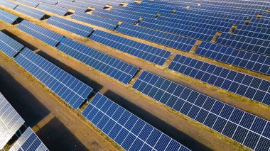 Güneş panelleri, fotovoltaik, alternatif güç kaynağı - seçici odak