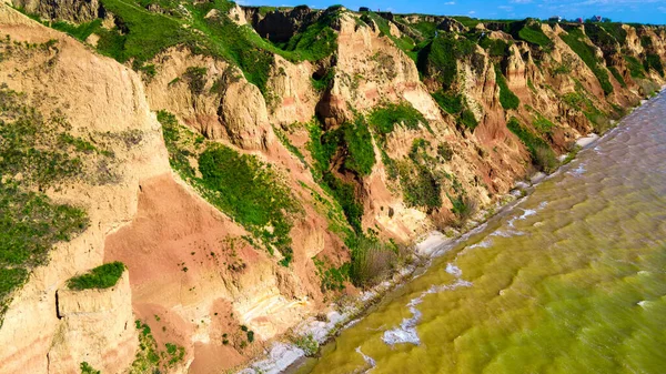 Scogliere Del Canyon Vista Dall Alto Sull Oceano — Foto Stock