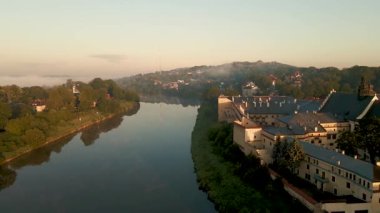 Modern Avrupa şehri Krakow, Polonya, bir insansız hava aracından ele geçirildi.