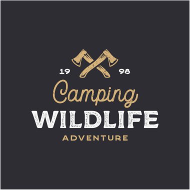 Klasik hipster İtfaiyeci Eksen logo tasarımını geçti