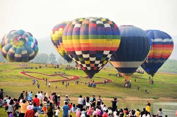 Singha Park International Balloon Fiesta, Tailândia . — Fotografia de Stock