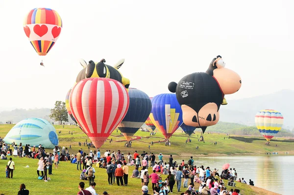 Singha Park International Balloon Fiesta, Thailand . — стоковое фото