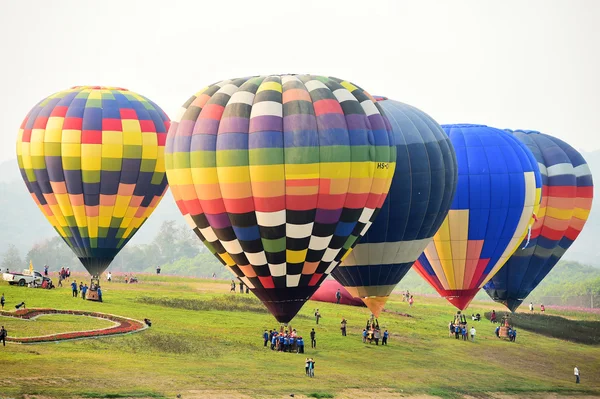 Singha Park mezinárodní balón Fiesta, Thajsko. — Stock fotografie