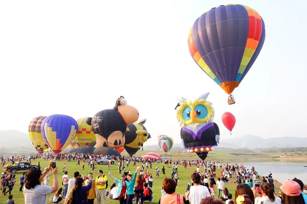 Singha Park International Balloon Fiesta, Tailândia . — Fotografia de Stock