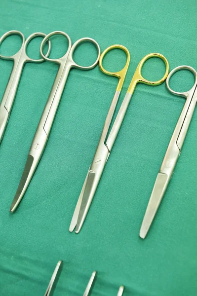 Detail shot of steralized surgery instruments — Stock Photo, Image