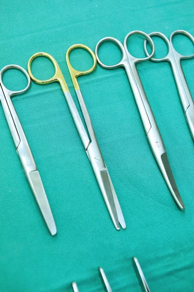 Detail shot of steralized surgery instruments — Stock Photo, Image