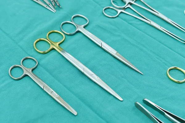 Detail shot of steralized surgery instruments — Stock Photo, Image