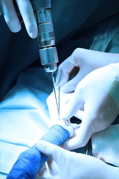 การผ่าตัดสัตวแพทย์ในห้องผ่าตัด — ภาพถ่ายสต็อก